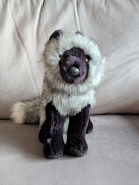 Douglas Artemis Silver Fox 11" Plush Stuffed Animal Retired Collectible HTF
